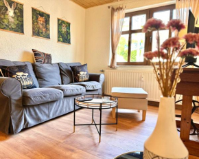 Ferienwohnung nahe Schloss Kuckuckstein,Infrarotsauna, Hunde